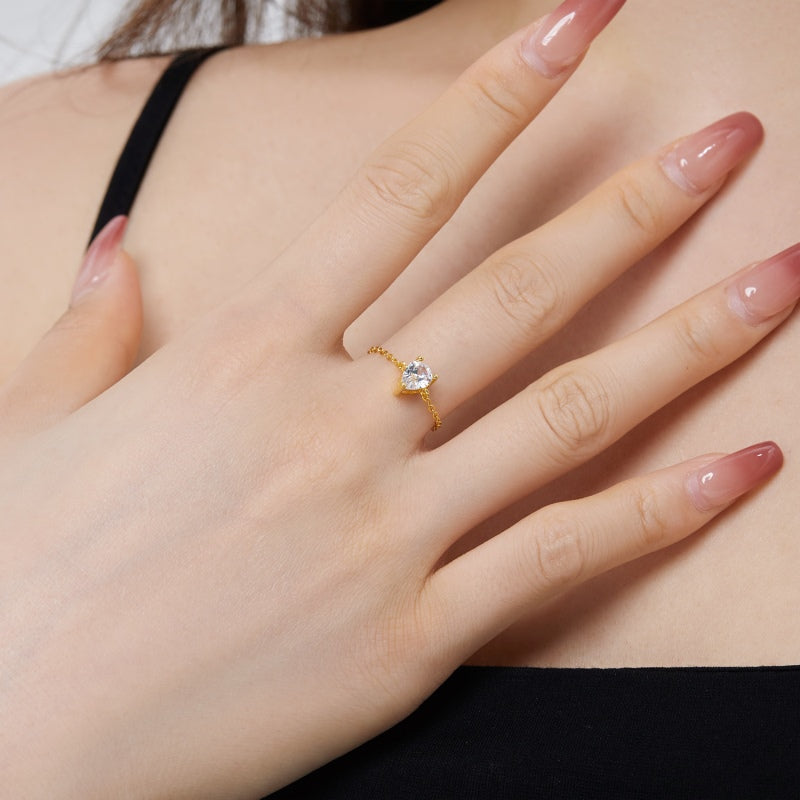 Pear Chain Ring