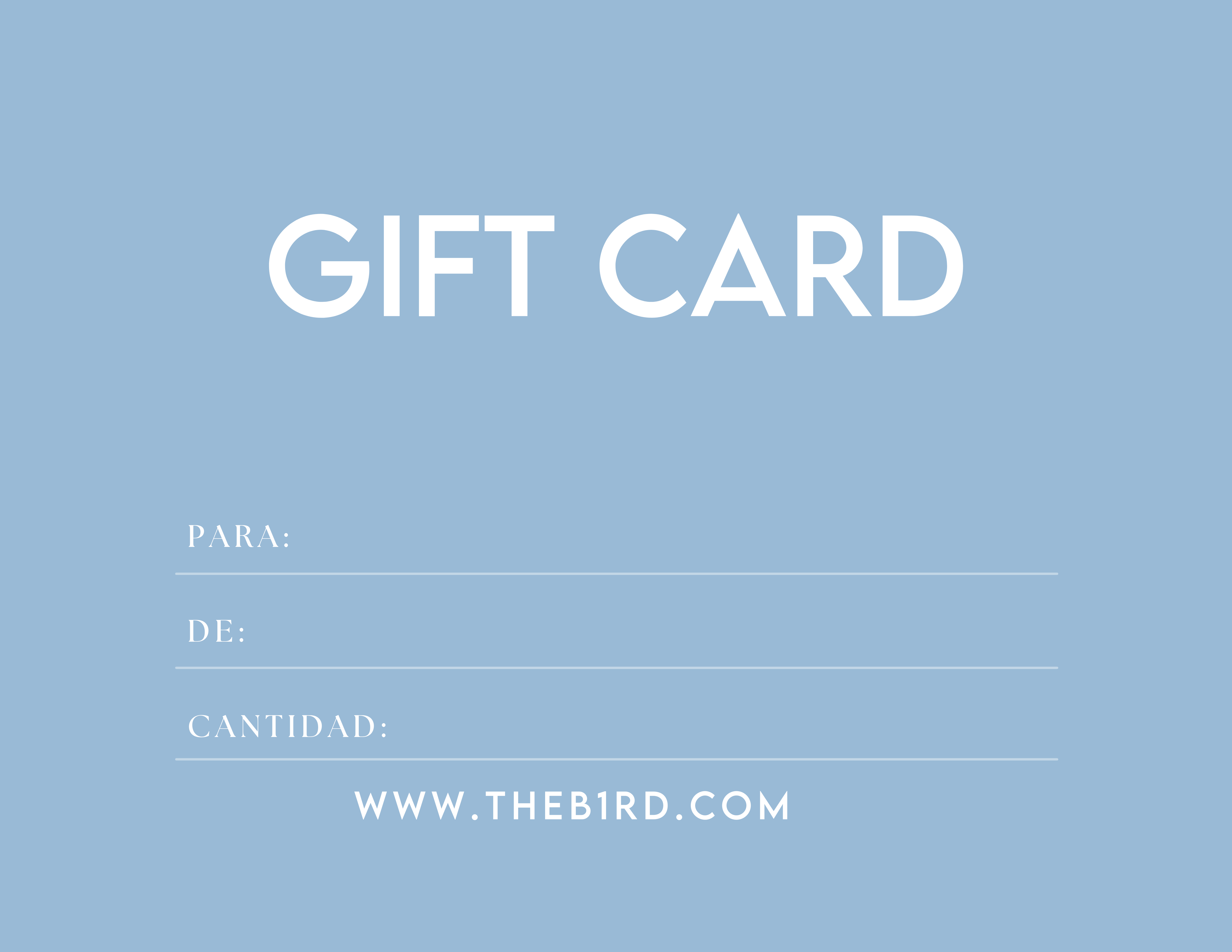 GIFT CARDS